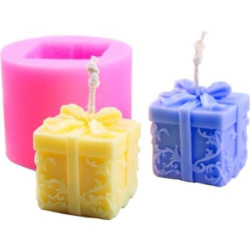 3D Christmas Gifts Silicone Mold Baking Cake Decorating Tool Pastry Fondant Sugarcraft Mould Chocolate Biscuits Cookies Kitchen