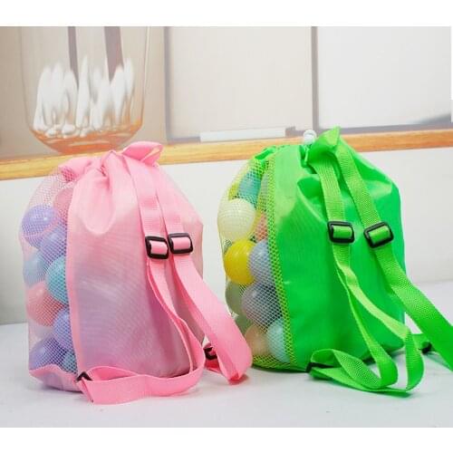 Bathroom Mesh Bag Net Childrens Bath Shower Toys Storage Cartoon Portable Sand Beach Backpack Swimsuit Snacks Toiletries Bag
