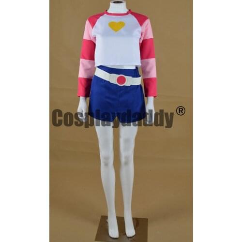 Powerpuff Girls Z Team The Red Powerpuff Momoko Akatsutsumi Hyper Blossom Outfit Cosplay Costume F006