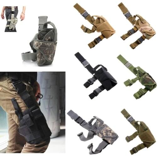 Outdoor Hunting Tactical Puttee Thigh Leg for Gun Holster Pouch Wrap-around bag