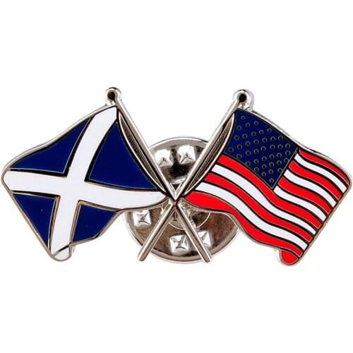 Custom Metal National Flag Pin with Butterfly Clutch cheap custom made usa flag badges