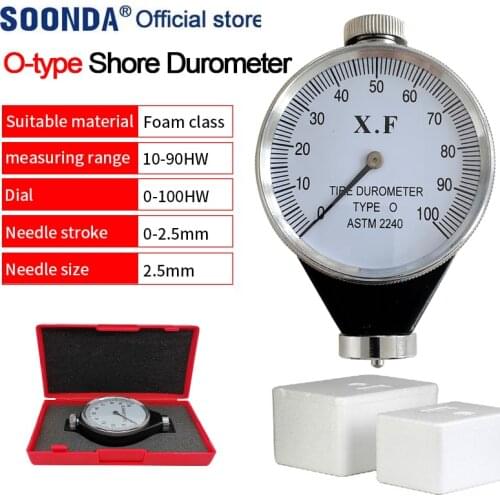 Foam Sponge Hardness Tester Foaming Material Hardness Tester O-type Shore Hardness Tester Shore Durometer