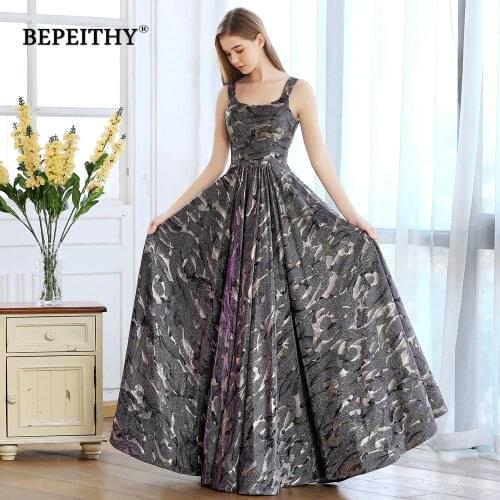 New Arrival Leopard Printed Scoop Long Evening Dress Sexy Open Back Long Formal Party Gown 2020 Robe De Soiree