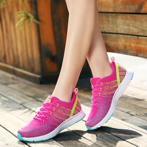 Women Walking Shoes Comfortable Breathable Running Sneakers Wide Original Ulzzang Sports Purple Tennis Shoes