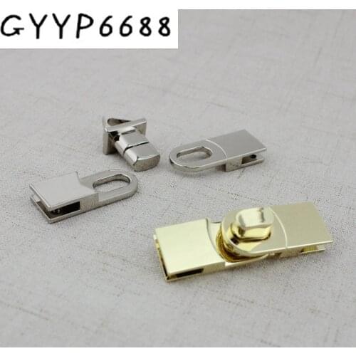 1set 20sets 5colors 55*15mm Metal Locks clasp polish handbag closure catch turnlock clasp fastener for bags Luggage accessories