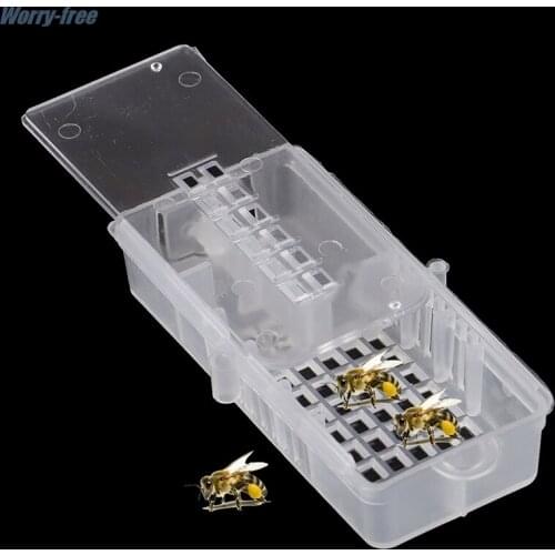 1Pcs Bee Tool Bee Transport Cages Beekeeping Equipment Queen House Beehive Bee Cage White transparent Bee Cage