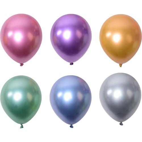 10 pcs 12 inch pearlescent metallic color balloons birthday party wedding photo decoration latex balloon wholesale