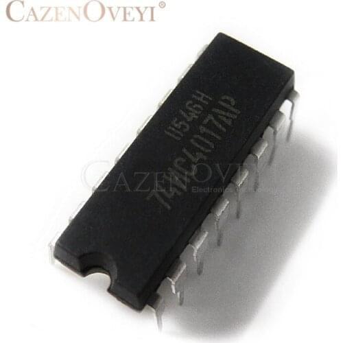10pcs/lot 74HC4017N 74HC4017AP SN74HC4017N 74HC4017 DIP-16 new original In Stock