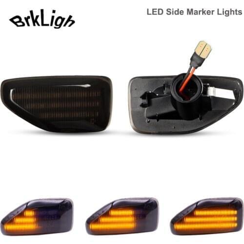 2pcs LED Dynamic Side Marker Turn Signal Light For Dacia Logan II 2012 Sandero II 2012 Duster 2018 Amber Indicator Repeater Lamp