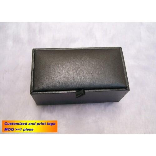 30pcs/lot Cufflink Boxes High End Festival Gift Box Jewelry Packaging Men Leatherette Storage Cases