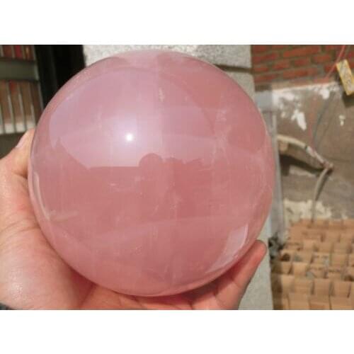 3220g(7.08 lb) Natural Rose Quartz Crystal Sphere Ball Loving China
