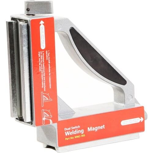 ALLSOME Double Switch Neodymium Welding Magnets/Strong NdFeB Magnetic Clamp Magnet Holder 50Kgf HT1939