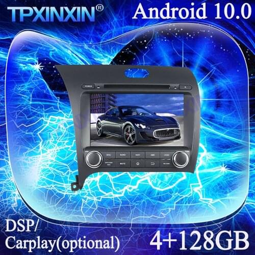 Android 10.0 For Kia Cerato K3 Forte 2013 PX6 4+128G Carplay Multimedia Player Tape Recorder GPS Navigation Auto Radio Head Unit