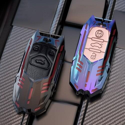 Leather Car Key Case Remote Cover for Audi a3 a1 a2 8l 8p 8v a4 b6 b7 b8 b9 a5 a6 c5 c6 a7 a8 q2 q3 Key Chain Holder Accessories