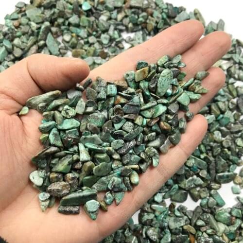 Drop Shipping 100gNatural African Green Turquoise Gravel Bulk Tumbled Stones Crystal Healing Gemstones Natural