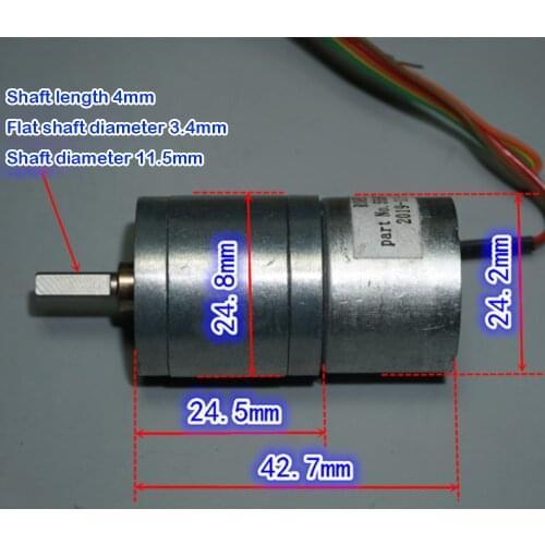 DC 5V-12V 25GA310 Metal Gear Electric Motor 16RPM-41RPM Mini All Metal GearBox 141:1 Slow Speed Large Torque Reducer Motor 6V 9V