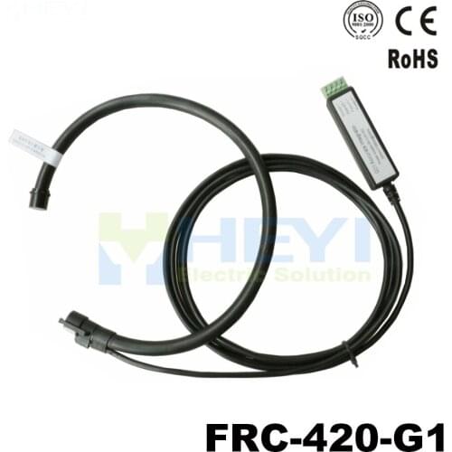 FRC-420-G1 Black Yellow Red Clamp on rogowski probe output: 333mVrms input: 1-3000A flexible rogowski coil