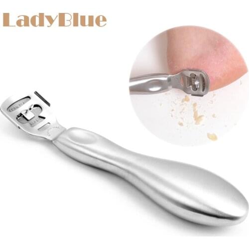 Stainless Steel Shaving Blades Foot Rasp Nail Art Nail Manicure Tools Cuticle Callus Remover For Feetheel Hard Dead Skin