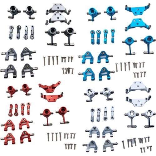 Metal Upgraded Parts Steering Cup Swing Arm Shock Absorber Plate Set for Wltoys P929 P939 K969 K979 K989 K999 1/28 RC Car