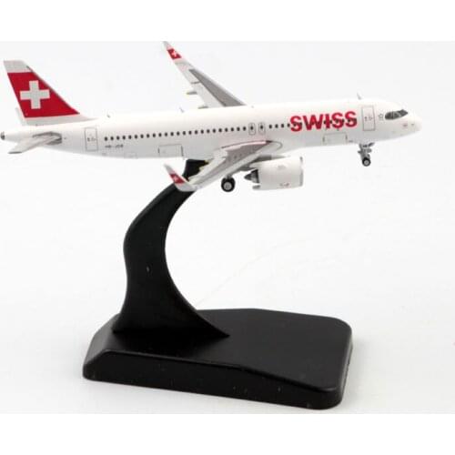 1:400 Scale Switzerland Airways A321NEO Airlines Model with Base Alloy Aircraft For Collectible Souvenir Show Gift Toys