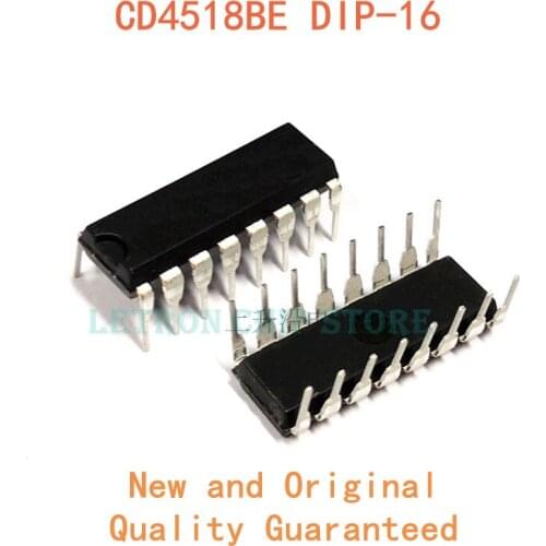 10pcs CD4518BE DIP-16 CD4518 DIP 4518BE 4518 DIP16 New and Original IC Chipset