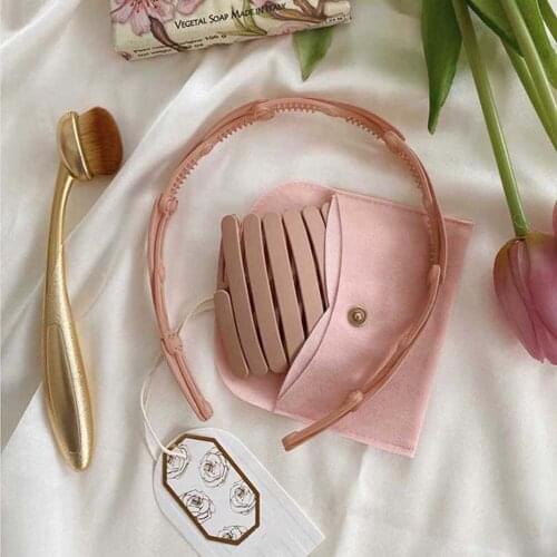 New Portable Folding Telescopic Hairband Hairpin Women Magic Headbands Head Wrap With Tooth Non-slip Hair Accessories