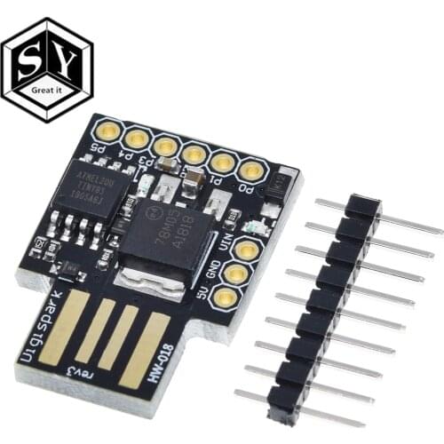 Official Black TINY85 Digispark Kickstarter Micro Development Board ATTINY85 module for Arduino IIC I2C USB