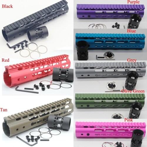 TriRock 9'' inch Length 8 colors Ultralight Slim Keymod Handguard Rail Free Float Mount System Fit .223/5.56 AR-15 Free Shipping