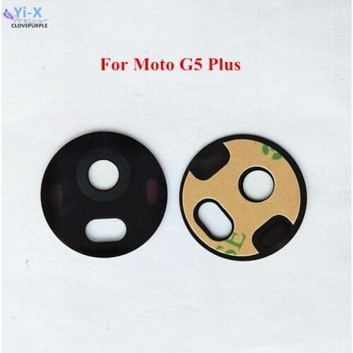 10PCS/Lot New Rear Back Camera Glass Lens with Sticker For Motorola Moto G5 G5 Plus G5S G5S Plus E4 E4 Plus