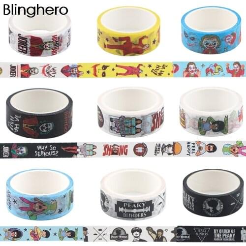 20pcs/lot BH1113 Blinghero 15mmX5m Horror Movie Clown Washi Tape Scrapbooking Decorative Adhesive Tapes Paper Stationery Sticker