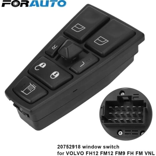 20752918 205688857 21543897 21354601 20452017 For VOLVO FH12 FM12 FM9 FH FM VNL Auto Replacement Parts Electric Window Switch