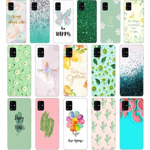 321FG Beautiful Emerald Green glitter Soft Silicone Tpu Cover Case for Samsung Galaxy A20 A20E A20S A40 A31 A41 A51 A71 case