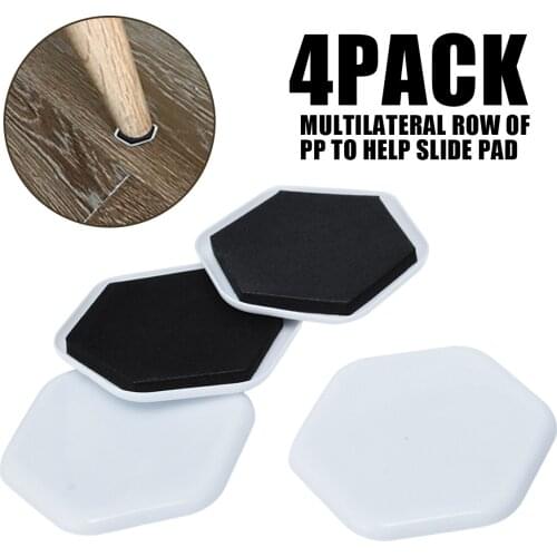 4pcs 3.5cm Duty Furniture Moving Sliders Table Pads Floor Protectors House Helper Easy Accessories
