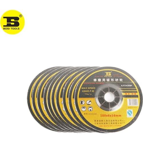 BOSI 10pc 100x6x16mm Abrasive Grinding Wheel For Grinder Metal Grind