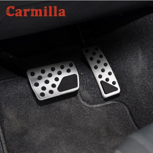 Carmilla Car Parts for Jeep Grand Cherokee 2011 2012 2013 2014 2015 2016 Stainless Steel AT Gas Brake Pedal Protection Cover