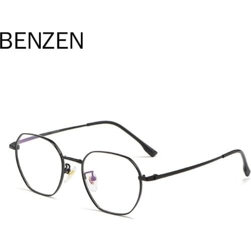 BENZEN β Titanium Optical Glasses Frame Men Retro Myopia Eyeglass Frame Women Vintage Prescription Eyewear 5287