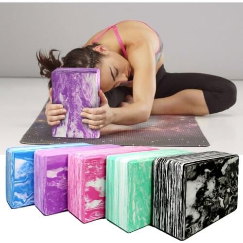 Yoga Block Props Foam Brick Stretching Aid Gym Pilates Yoga Block Exercise Fitness Sport Balance Pad