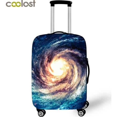 Planet Print Luggage Cover Trunk Case Suitcase Protective Covers Elastic Baggage Dust Case Cover Travel Accessories