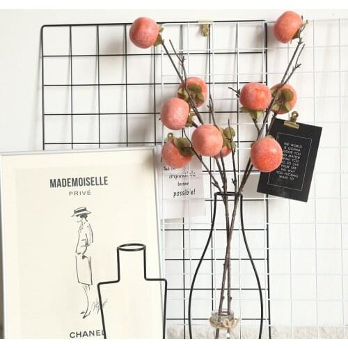 Simulation Fruits Persimmon Simulation Flower Apple Home Furnishing Decoration Decorated Wall Botany Wall Flowers Dy1 - 1661