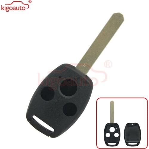 Kigoauto replacement Remote key shell for Honda CRV Civic Accord (No chip room) 3 button