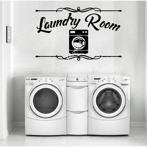 Lovely Laundry Room Stickers Modern Acrylic Decoration For Home Decor Living Room Background Wall Art Decal Drop Shipping