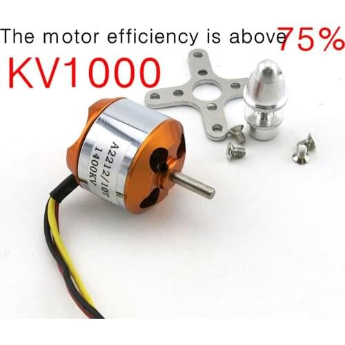 KV1000 brushless Model aircraft motor,High power 2212 suit high precision dynamic balancing
