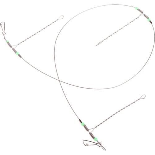 2021 Hot Sea Fishing Swivel String Hook Anti-Winding Steel Rigs Wire Leader Hooks Line