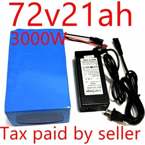 SWORDS FOX 3000W 72v 20Ah Lithium Battery Built in 50A BMS with 84v 5A Charger Electric Bike Battery Free Duty