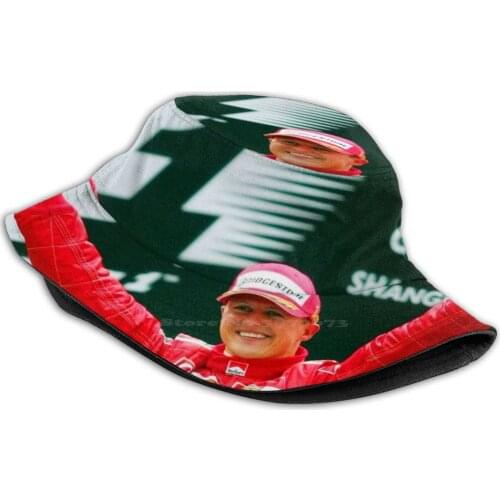 Michael Schumacher Celebrating His Y 3 Outdoor Sun Fishing Panama Hats Race Racecar Racing Racecars Sports Fia Racingdriver