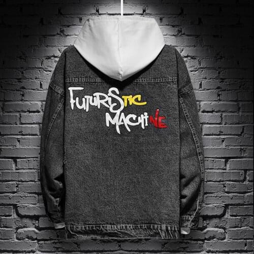 Autumn New Jacket Mens Tooling Wind Lapel Casual Denim Jacket Mens Fashion Premium Vintage Jeans Jacket Denim Coats