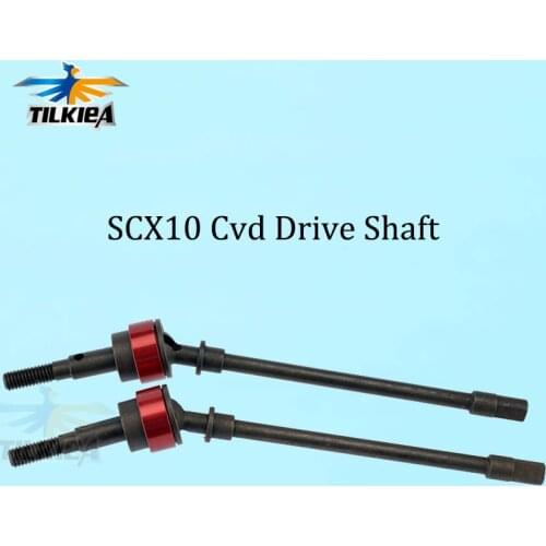 2PCS Hard Steel Front Axle CVD Drive Shaft Dogbone for 1/10 RC Crawler Axial SCX10
