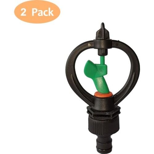 2pcs 3/4 "16mm Plastic Rotary Thread Sprinkler Garden Lawn Agriculture Micro Irrigation Fitting Watering Nozzle