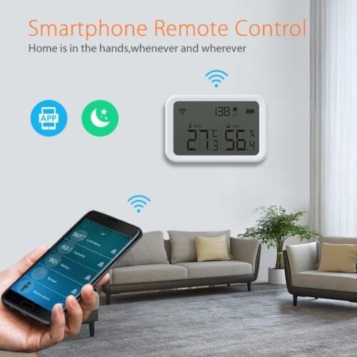 Smart Life Tuya WiFi Humidity Sensor Zigbee Smart Temperature Sensor Smart House Thermometer Digital Auto Temperature Sensor