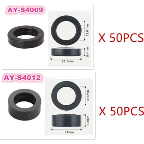 100pieces lower rubber seals insulator for honda OBD1 Civic D16z6 JC585 92-95 fuel injector repair kit (AY-S4009,AY-S4012)